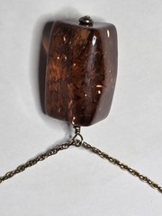 Vtg Rutilated Quartz Pendant – 1/20 12K Gold-filled 18″ Chain