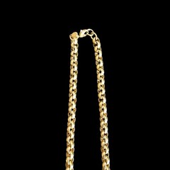 Vintage MONET Gold Tone Chunky Rolo Link Chain Necklace Classic Statement Runway