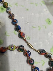 VTG MCM MURANO GLASS BEADS VENETIAN 30in NECKLACE & BRACELET