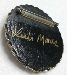 OOAK (one of a kind) Vintage Handcrafted Brooch Pin Signed artist L. Monez