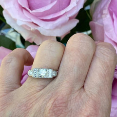 2CT Art Deco Style Round Lab Created Diamond Engagement Ring 14K White Gold FN