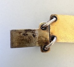 Vintage OPRO 925S Sterling 1970’s Enamel Guilloche Flower Bracelet 7-1/4″ Norway