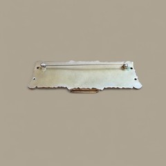 Vintage Art Nouveau Style Brooch Pin Lockett Gold Colored Art Deco