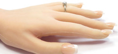 Antique Art Deco Diamond Belais Engagement 17K White Gold Ring Size 6 UK-L1/2
