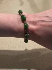 vintage custom made jade bracelet