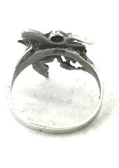 Vintage Sterling Silver Fairy Ring w Wings Size 6 Figurative female size