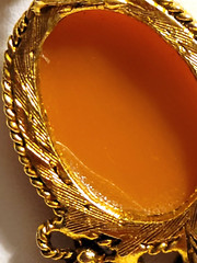 Vintage LJM Cameo Layered Long Necklace