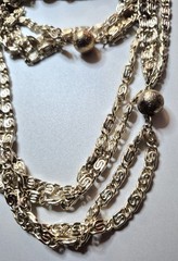 Vintage 54in Double Chain Necklace