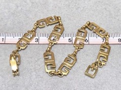 Gold Color Bracelet, 19.5cm, Used, Waterproof, No Accessories