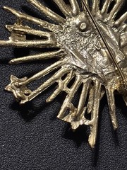 Large Starburst Angel Cherub Brooch