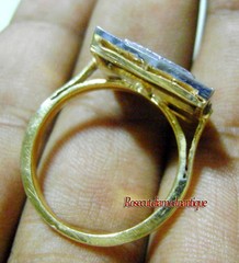 ART DECO VICTORIAN ANTIQUE ROSE CUT DIAMOND 0.86ct SILVER PARTY STYLE POLKI RING
