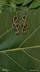 vintage brass earrings