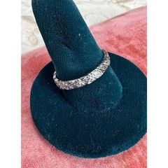Retro Platinum 1.02 ctw Diamond Eternity Band Stacking Ring