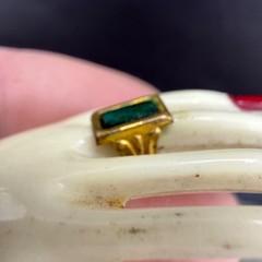 Vintage Hand Brooch Plastic Ring Watch READ