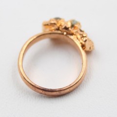 Peridot Gemstone Ring, Ring, Rough Gemstone Ring For Her, Material Brass Ring