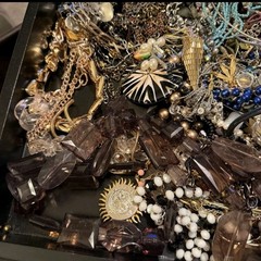 7.8lb Mixed Lot Costume Jewelry Box Lot Wearable Resale Vintage & Modern