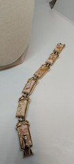 Vintage Coro Parure Set Cream & Gold Confetti Thermoset Lucite Jewelry