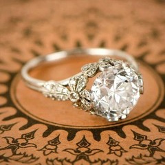 3.50Ct Art Deco Style Lab Created Diamond Anniversary 14K White Gold Finish Ring