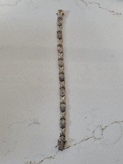 Vintage FAS Sterling Silver 925 XO Hugs and Kisses Bracelet
