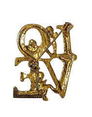 Rosa Flores Vintage Style Gold Tone LOVE Cherub Angel Brooch Pin New On Card