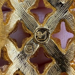 Vintage Swarovski Pendant Gold Tone