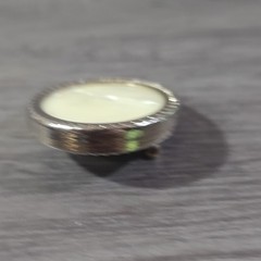 Vintage Gold Swirl Mother of Pearl Brooch Pin General MFG U.S.A Gold Tone Magnet