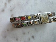 Y2K Italian Charm Bracelet DOUBLE ROW 9mm D’LinQ, Uberry, B’linQ, DISNEY