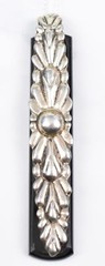 Elegant Danecraft 75mm Black Onyx Bar Pendant w/ Ball & Drop, 18″ Silver Chain