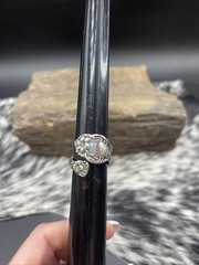Vintage handmade Signed Sterling Silver Spoon Ring #B195