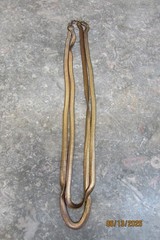 vintage copper tone double ladies necklace herringbone