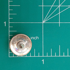 VTG 925 Dome Stud Earrings 0.5in Sterling Silver 3.85g Etched Swirl Estate READ