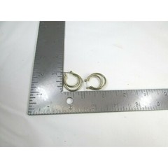 Vintage Goldtone Hoop Earrings Pierced Gold Tone 49330 Double