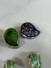 Clip On Earrings & More Reseller Lot Sarah Cov Pair And 925 Trinket Box
