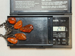NATURAL OLD ANTIQUE COGNACK BALTIC AMBER NECKLACE 35,7 gr