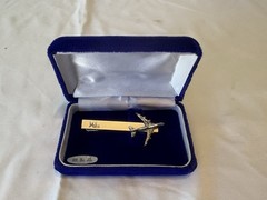 Vintage JAL Japan Airlines Tie Clasp Clip Bar Marked Silver – TESTED + NOS