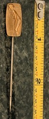 Vintage Art Nouveau Bathing Beauty Nude Brooch Stick Pin