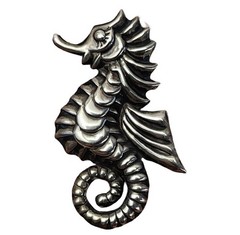 STERLING SILVER SEAHORSE EARRINGS MEXICO VINTAGE SCREW BACK MEXICAN SILVERSMITH