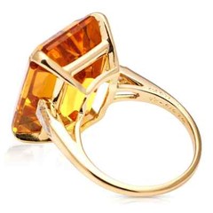 Solid 925 Sterling Silver Natural Citrine Cut Handmade Dainty Ring All Size