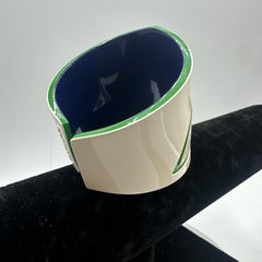 Fiorucci Vintage Fishbone Plastic Bracelet. See pics.