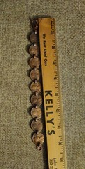 Vintage Copper 9 Penny Cuff Bracelet Lincoln One Cent Coins All Pre-1990 Patina