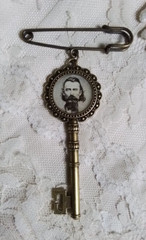 Jo Shelby Cameo Brooch, Victorian Brooch Pin, General Joseph O. Shelby, CSA!