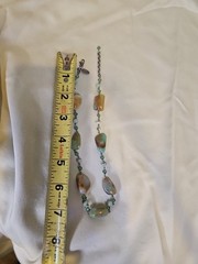 Vintage Liz Paiacios S.F. Necklace Agate Stones