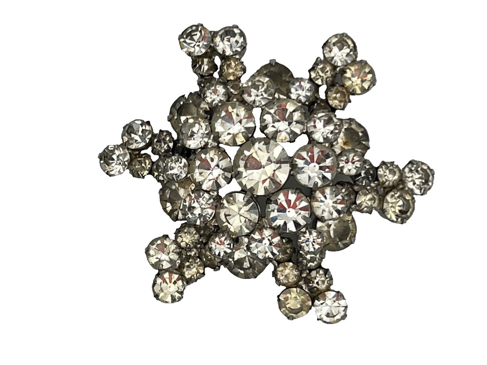 Vintage Verified Juliana by D&E Clear Rhinestone Brooch #8733