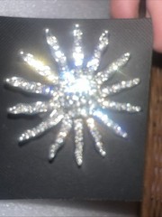 Ariana and Bardo pin / brooch beautiful European Crystal brooch 2” Starburst J43