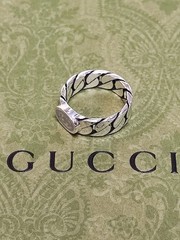 GUCCI Interlocking G Enamel Ring 12 No.