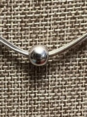 VINTAGE ESTATE STERLING SILVER 925 SLIDING BALL AND 3 CHAIN NECKLACE SET 16”