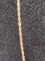 Vintage Thin 14k Yellow Gold Filled Rope Chain Necklace 18 Inch Long