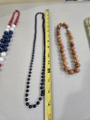 Mixed Lot 5 Beaded Necklaces Multicolor Unisex Adults Fashion Jewelry (LOT 1)