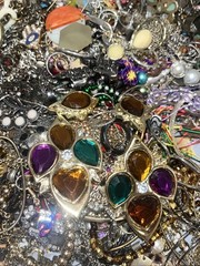 5lbs + Vintage/Modern Costume Jewelry Lots Mix Box Wearable Pieces.