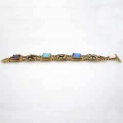Vintage Kruger Park South Africa Souvenier Link Bracelet